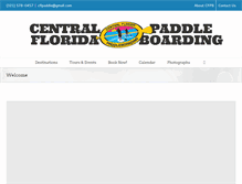 Tablet Screenshot of centralfloridapaddleboarding.com